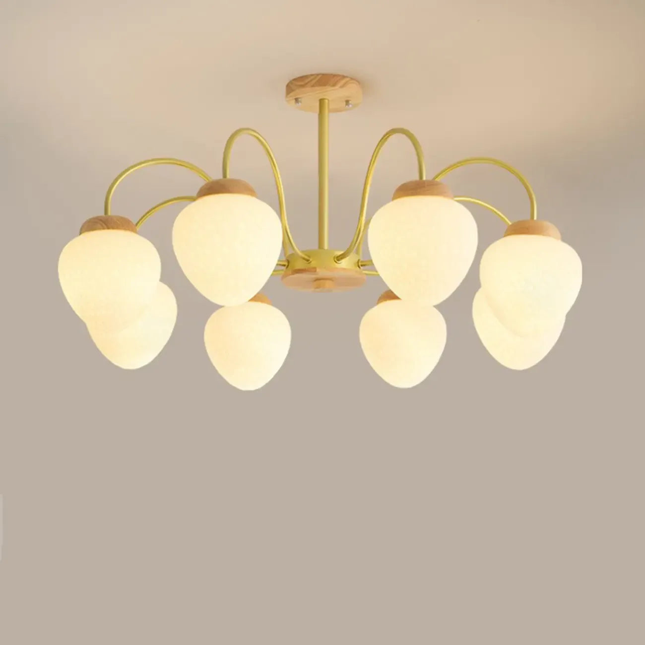 Lampadario a sospensione moderno con globo in vetro a 3/5/8 luci