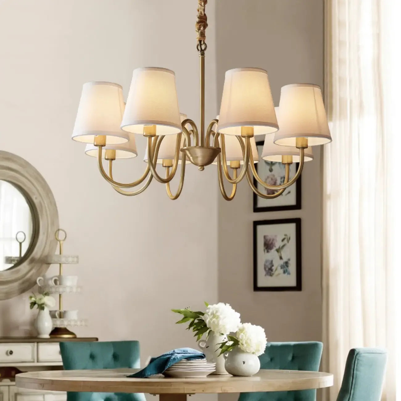 Lustre suspendu moderne et élégant à hauteur réglable