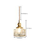 Suspension cubique moderne en verre transparent pour salon