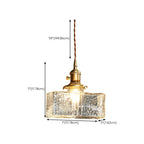 Suspension cubique moderne en verre transparent pour salon