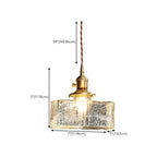 Suspension cubique moderne en verre transparent pour salon