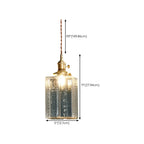 Suspension cubique moderne en verre transparent pour salon