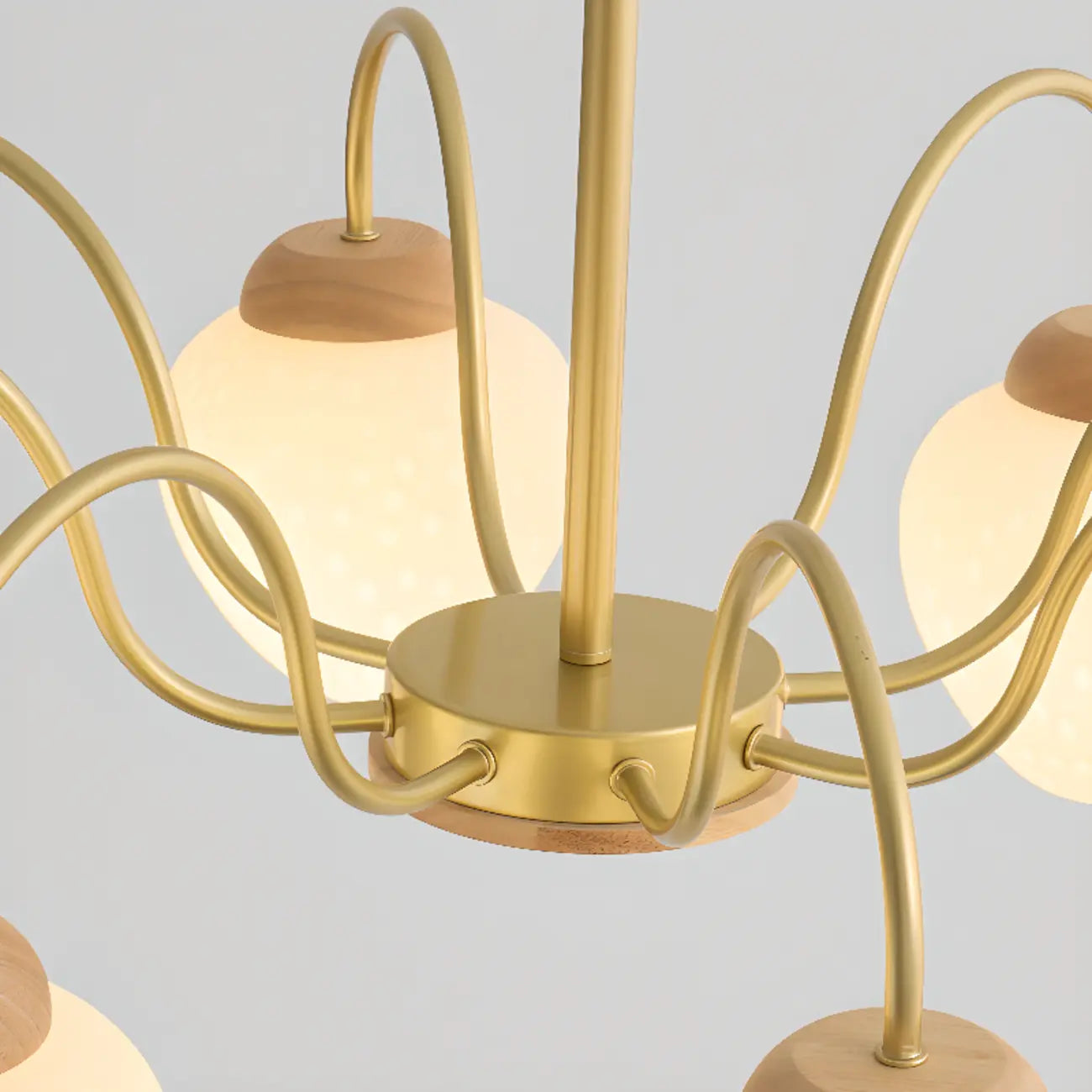 Lampadario a sospensione moderno con globo in vetro a 3/5/8 luci