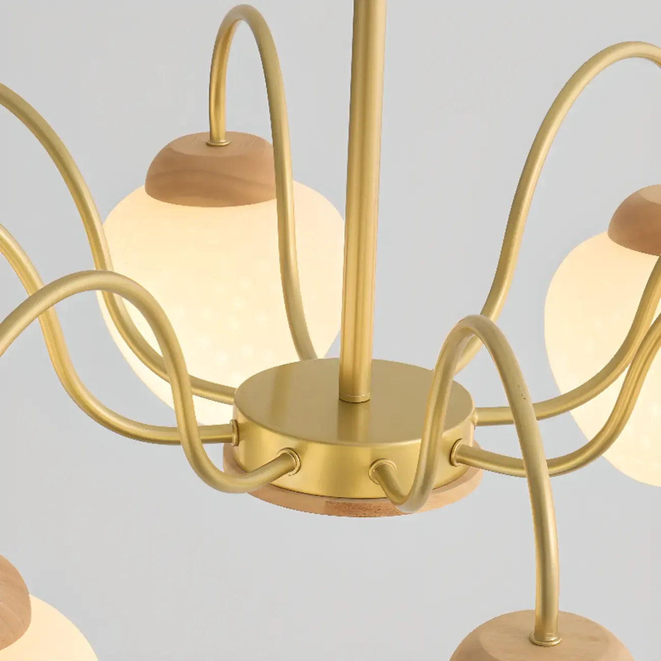 Lampadario a sospensione moderno con globo in vetro a 3/5/8 luci
