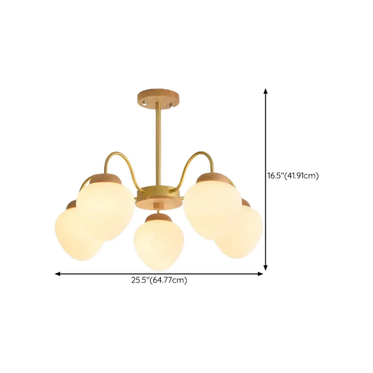 Lampadario a sospensione moderno con globo in vetro a 3/5/8 luci