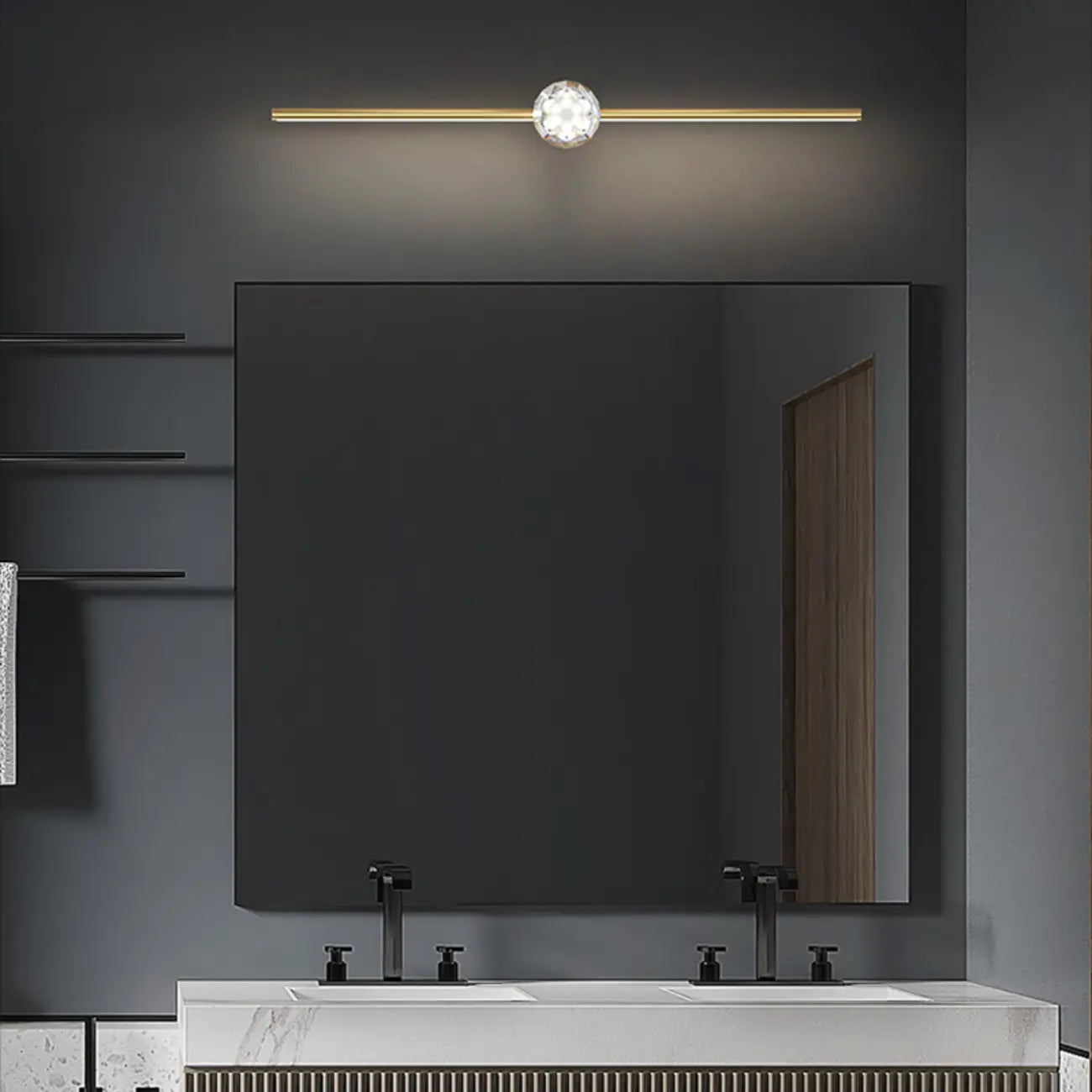 Appliques murales LED pour salle de bain avec 3 modes de couleur