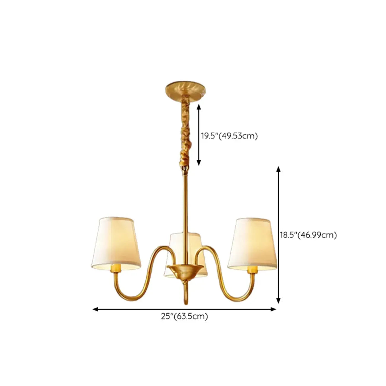 Lustre suspendu moderne et élégant à hauteur réglable