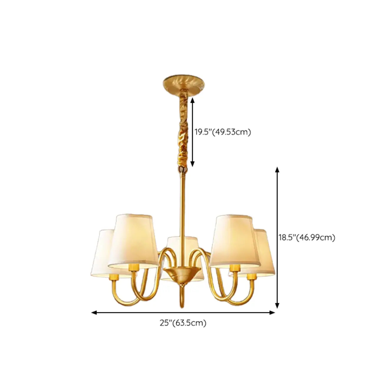Lustre suspendu moderne et élégant à hauteur réglable
