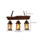 Suspension cylindrique steampunk marron clair pour îlot industriel