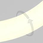 Suspension LED dorée personnalisable pour escalier