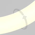 Suspension LED dorée personnalisable pour escalier