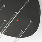 Suspension LED dorée personnalisable pour escalier