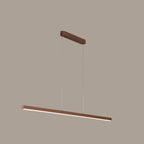Luminaire LED rectangulaire simple en gel de silice marron pour îlot de cuisine