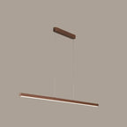 Luminaire LED rectangulaire simple en gel de silice marron pour îlot de cuisine