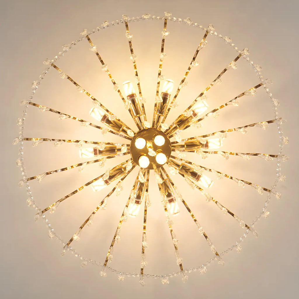 Lustre en cristal à plusieurs lumières en forme de goutte d'eau pour salle à manger