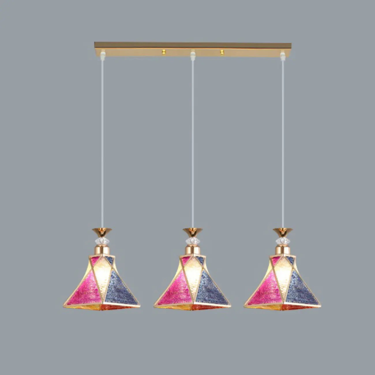 3 luci, forma affusolata, plastica, moderno, altezza regolabile