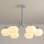 Lustre moderne en verre avec globe, longueur de suspension réglable
