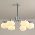 Lustre moderne en verre avec globe, longueur de suspension réglable