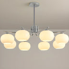 Lustre moderne en verre avec globe, longueur de suspension réglable