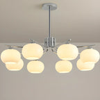 Lustre moderne en verre avec globe, longueur de suspension réglable