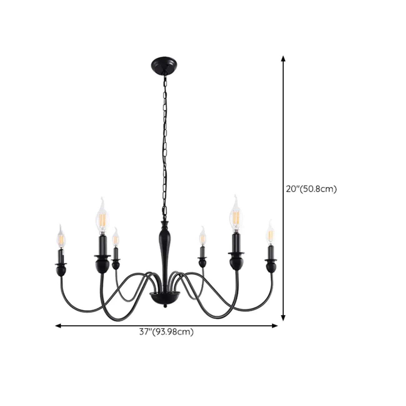 Lustres industriels noirs à hauteur réglable pour la maison