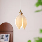 Suspension LED élégante en céramique en forme de bourgeon