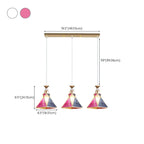3 luci, forma affusolata, plastica, moderno, altezza regolabile