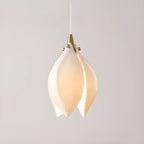 Suspension LED élégante en céramique en forme de bourgeon