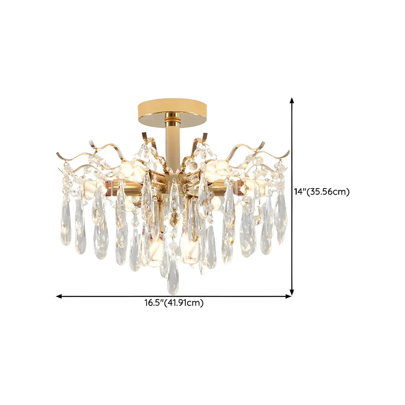 Lustre en cristal à plusieurs lumières en forme de goutte d'eau pour salle à manger
