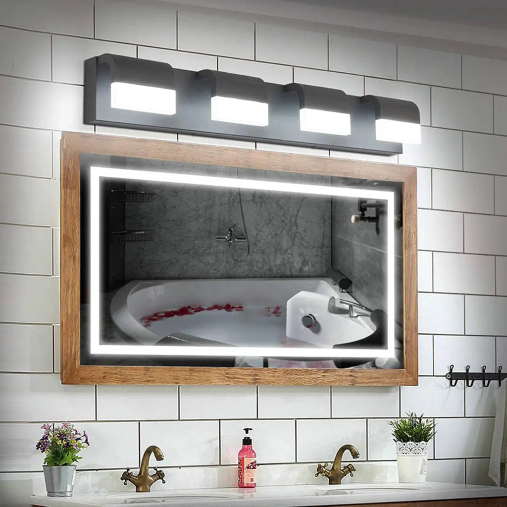 Applique murale de salle de bain au-dessus du miroir avec abat-jour