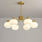 Lustre moderne en verre avec globe, longueur de suspension réglable
