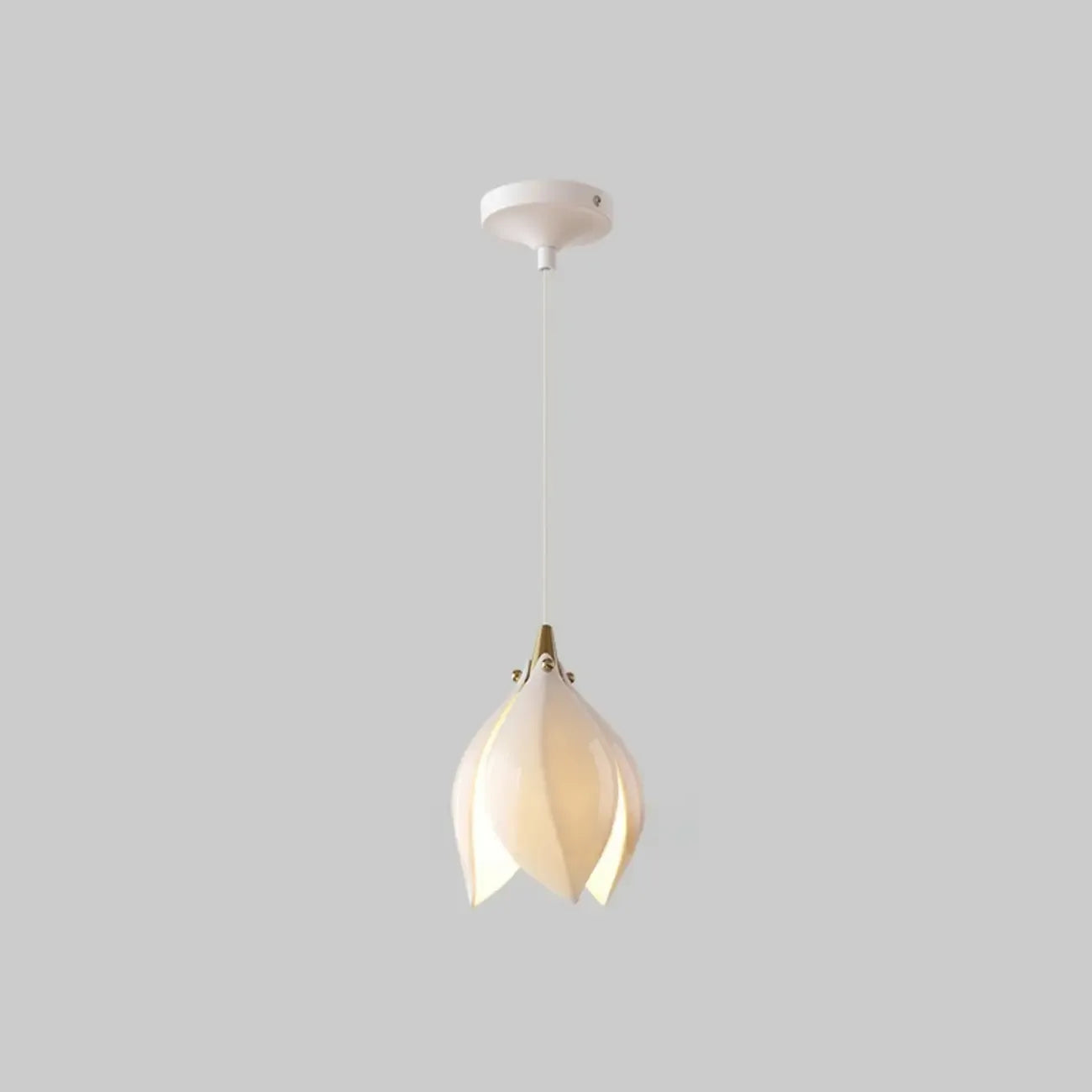 Suspension LED élégante en céramique en forme de bourgeon