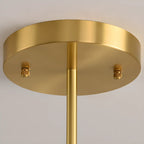 Lustre moderne en verre avec globe, longueur de suspension réglable