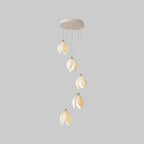 Suspension LED élégante en céramique en forme de bourgeon