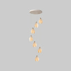 Suspension LED élégante en céramique en forme de bourgeon