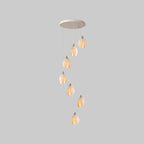 Suspension LED élégante en céramique en forme de bourgeon