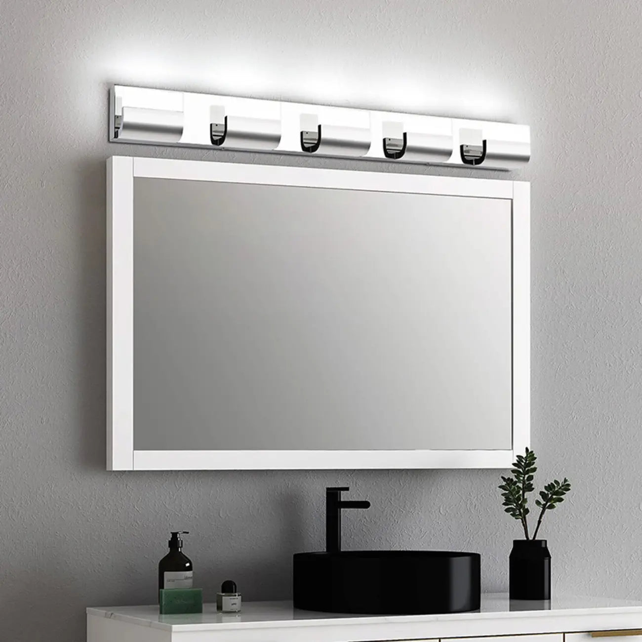 Applique murale de salle de bain au-dessus du miroir avec abat-jour
