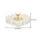 Lustre en cristal à plusieurs lumières en forme de goutte d'eau pour salle à manger