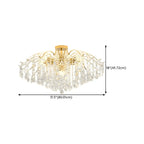 Lustre en cristal à plusieurs lumières en forme de goutte d'eau pour salle à manger