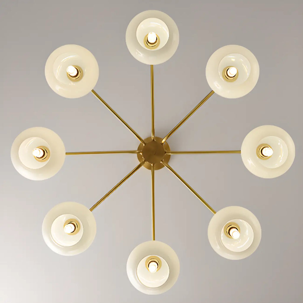 Lustre moderne en verre avec globe, longueur de suspension réglable