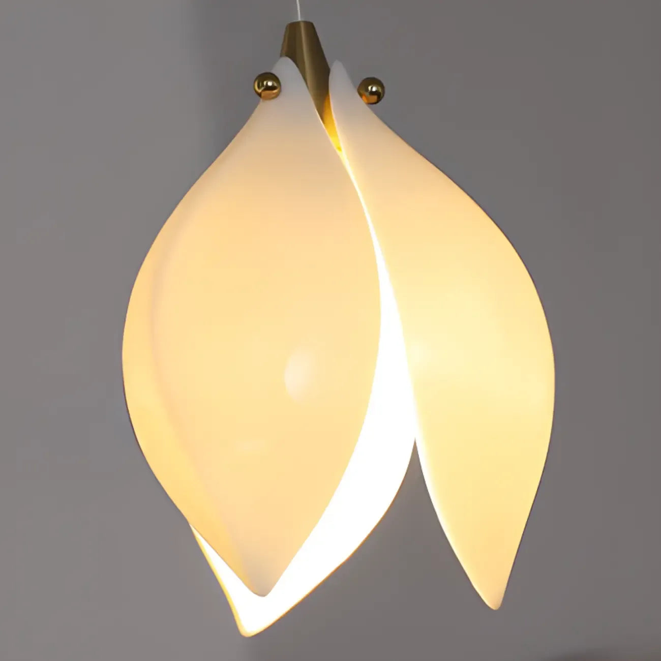 Suspension LED élégante en céramique en forme de bourgeon