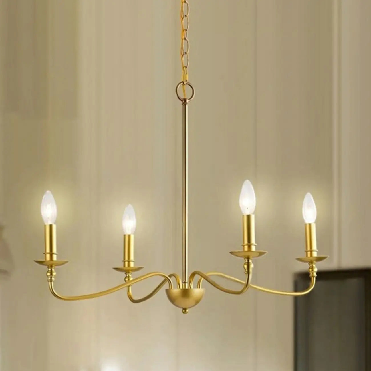 Lampadario a candela vintage elegante a 8 luci per soggiorno