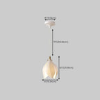 Suspension LED élégante en céramique en forme de bourgeon