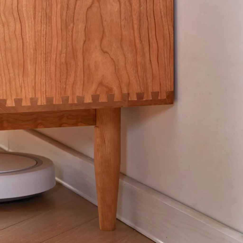 Cassettiera Tripla Orizzontale in Legno Marrone da 160 cm con 9 Cassetti