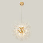Lustre en cristal de luxe en forme d'étoile, longueur flexible