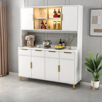 Buffet de salle à manger en bois gris avec tiroir