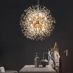 Lustre en cristal de luxe en forme d'étoile, longueur flexible