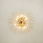 Lustre en cristal de luxe en forme d'étoile, longueur flexible