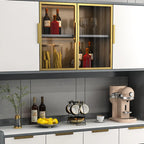 Buffet de salle à manger en bois gris avec tiroir