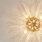 Lustre en cristal de luxe en forme d'étoile, longueur flexible